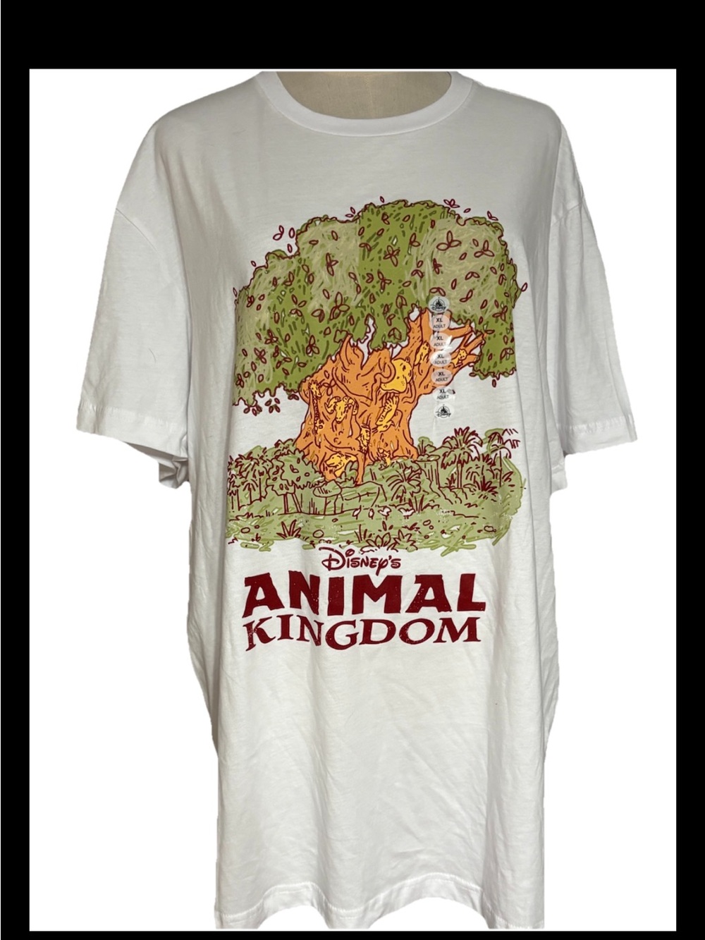 Disney World Parks Animal Kingdom Tree of life Shirt Sketch Drawing x-Large